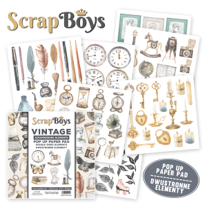 Zestaw papierów POP UP PAPER PAD 15 x 15 Vintage 11