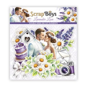 DIE CUTS - Zestaw wyciętych elementów Lavender Love  12 